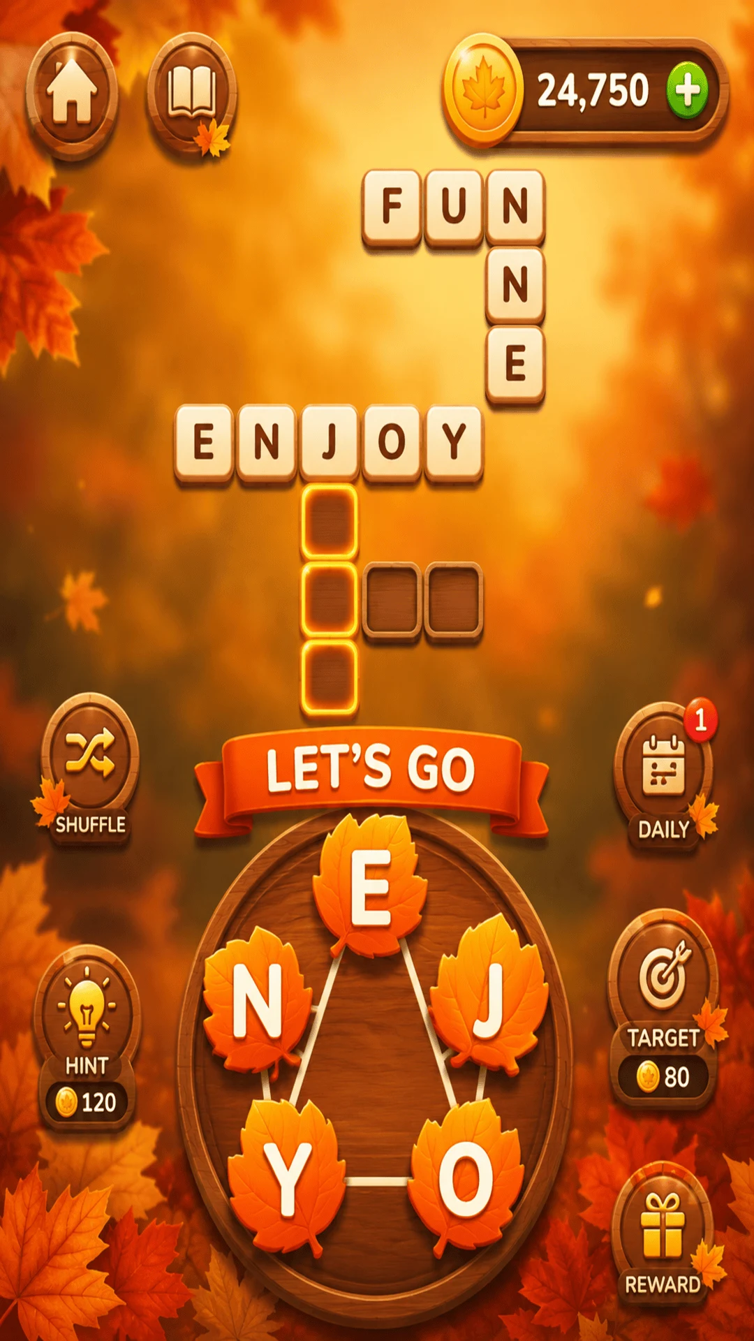 Word Leaves: Crossword Puzzle screenshot